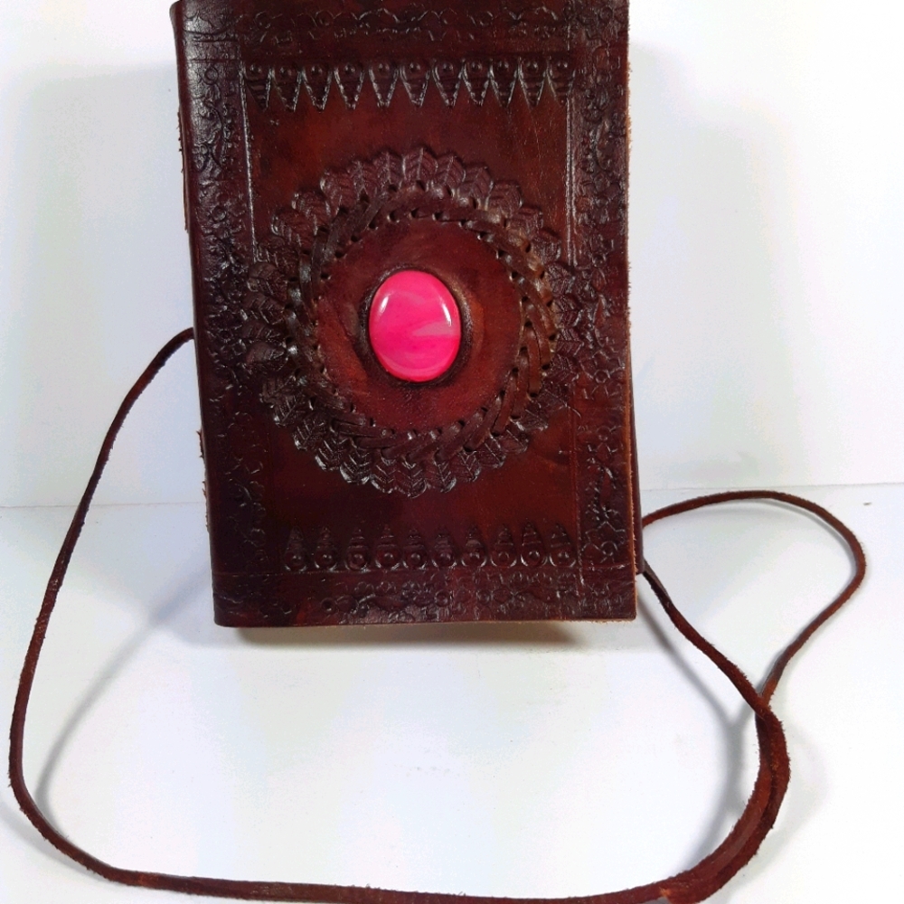 Hand tooled leather notebook/journal